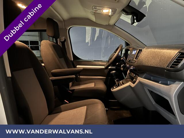 Peugeot EXPERT 2.0 BlueHDI 123pk L3H1 Dubbele Cabine Euro6 Airco | 2x zijdeur | Imperiaal | Trekhaak | 5 Zits Cruisecontrol, Parkeersensoren, 5-zits