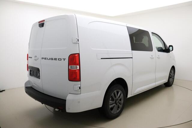 Peugeot EXPERT 2.0 BlueHDi S&S L3 DC 180 PK Automaat | Dubbele cabine | 15x UIT VOORRAAD LEVERBAAR | LEVERING 2024 | Climate Control | Stuurverwarming | Betimmering | Apple Carplay | Navigatie | Camera | LM Velgen