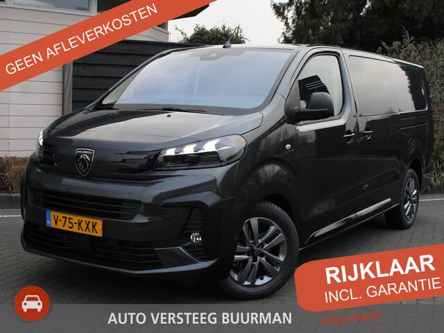 Peugeot EXPERT 2.0 BlueHDi 180PK S&S L3 DC Automaat Navigatie, Achteruitrijcamera, Keyless, Stoel & Stuurverwarming, Massage, Apple Carplay, Android Auto