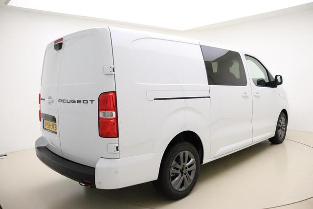 Peugeot EXPERT 2.0 BlueHDi S&S L3 DC 180 PK | Automaat | Dubbele cabine | UIT VOORRAAD LEVERBAAR | Airco | Stuurverwarming | Start/stop | Betimmering | Apple Carplay | Navigatie | Camera | Licht metalen velgen