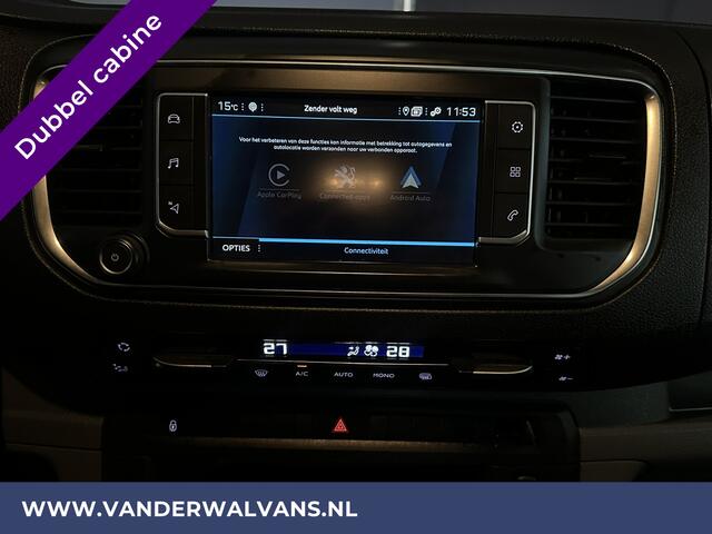 Peugeot EXPERT 2.0 BlueHDI 123pk Automaat L3H1 Dubbele cabine Euro6 Airco | 6-Zits | Navigatie | Camera Apple Carplay, Android Auto, Cruisecontrol, Parkeersensoren