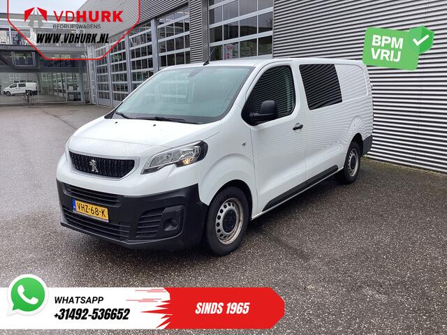 Peugeot EXPERT 2.0 HDI 125 pk L3 Dubbel Cabine BPM VRIJ! DC NL Auto/ 6 Pers./ Cruise/ PDC