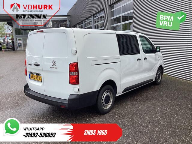 Peugeot EXPERT 2.0 HDI 125 pk L3 Dubbel Cabine BPM VRIJ! DC NL Auto/ 6 Pers./ Cruise/ PDC