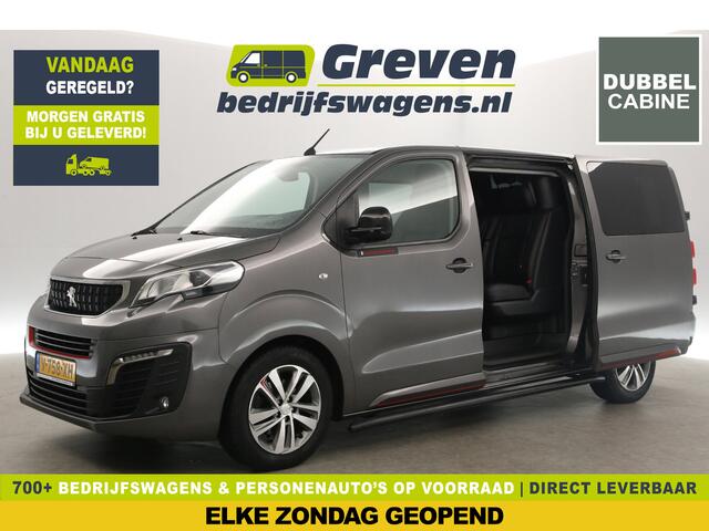 Peugeot EXPERT 231L 2.0 BlueHDI L3H1 | 150PK | Dubbele Cabine | 5 Persoons | LED Airco Cruise Camera Carplay Trekhaak Navi PDC Leder 2x Schuifdeur 17"LMV
