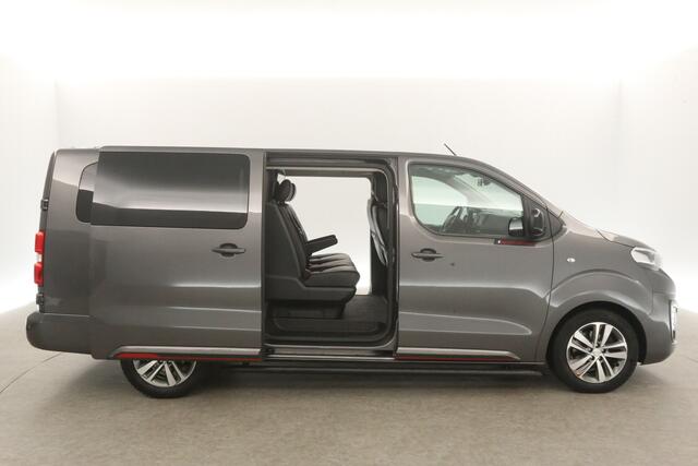 Peugeot EXPERT 231L 2.0 BlueHDI L3H1 | 150PK | Dubbele Cabine | 5 Persoons | LED Airco Cruise Camera Carplay Trekhaak Navi PDC Leder 2x Schuifdeur 17"LMV