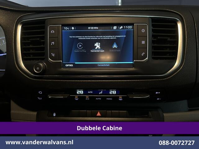 Peugeot EXPERT 2.0 BlueHDI 123pk Automaat L3H1 Dubbele Cabine Euro6 Airco | 6-Zits | Camera | Navigatie Head up Display, Apple Carplay, Android Auto, cruisecontrol, Trekhaak, Parkeersensoren