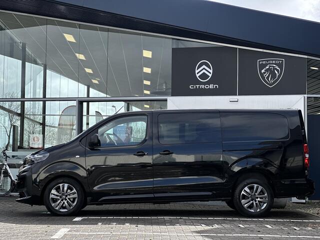 Peugeot EXPERT 2.0 BlueHDi 180pk S&S L3 DC | Dubbele schuifdeuren | Lederen bekleding | Stoelverwarming/-massage/-elektrische verstelling | Adaptive Cruise control | Standkachel | Trekhaak | Keyless Entry/Start | Digitale binnenspiegel | Apple Carplay/Android Auto | Par
