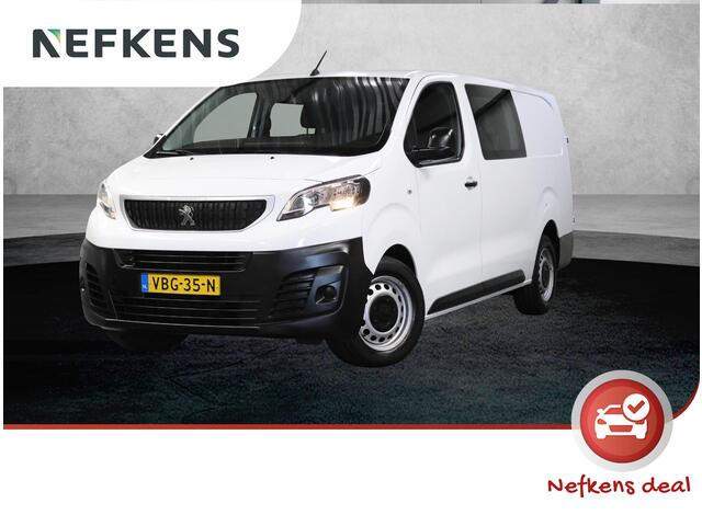 Peugeot EXPERT 2.0 BlueHDI 120PK Premium DC | 1ste Eigenaar | Airco | Cruise Control | Camera | 5 Persoons! | Armsteun | Parkeersensoren | Trekhaak | Laadvloer + Betimmering |
