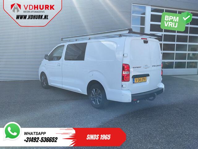 Peugeot EXPERT 2.0 HDi 180 pk Aut. DC Dubbel cabine LED/ Imperiaal/ Stuurverw./ Carplay/ Navi/ Camera/ Climate/ Afn.Trekhaak/ PDC/ LMV/ Cruise