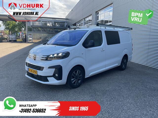 Peugeot EXPERT 2.0 HDi 180 pk Aut. DC Dubbel cabine LED/ Imperiaal/ Stuurverw./ Carplay/ Navi/ Camera/ Climate/ Afn.Trekhaak/ PDC/ LMV/ Cruise