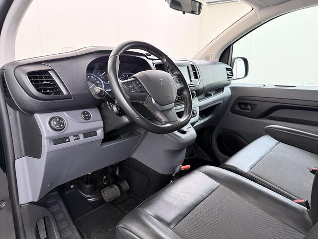 Peugeot EXPERT 2.0HDI Automaat 2XSchuifdeur 3-Pers. Adap.Cruise Head-Up 3D-Navi 360°Camera Apple Carplay Android Auto Airco Lmv Pdc Keyless DAB Sidebars Led Betonplex Vloer Wandbetimmering Euro 6 1e Eigenaar Origineel Nederlandse Bus