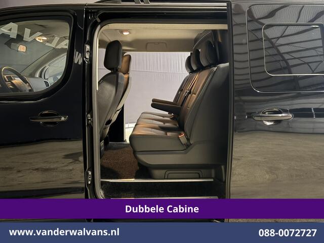 Peugeot EXPERT 2.0 BlueHDI 177pk Automaat L3H1 Dubbele Cabine Sport Euro6 Airco | 5-Zits | Camera | Navigatie | Apple Carplay | Xenon | 2x Zijdeur Cruisecontrol, Android Auto, LM Velgen, Dakrails, Sidebars, Spoiler, Elektrische Stoelbediening, Bumperkit, leder, Parkeersensoren, Achterklep