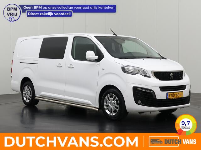 Peugeot EXPERT 2.0BlueHDI 120PK Long Asphalt Dubbele Cabine | 2xSchuifdeur | Navigatie | Camera | Airco | Cruise | Trekhaak