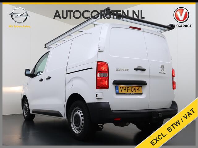 Peugeot EXPERT 2.0HDI 123PK 3-Persoons Euro 6 Imperiaal 2X Schuifdeur Trekhaak 360°Camera BlindSpot Assistent Apple Carplay Android Auto Cruise Control DAB Pdc Premium Betonplex Vloer Wandbetimmering Regen-Lichtsensor 2.500KG Trekgewicht 1e Eigenaar Origineel Nederlands