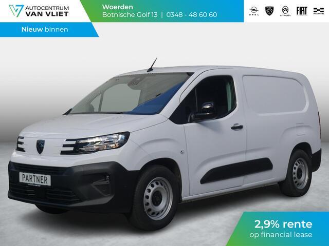Peugeot PARTNER e-Partner L2 50 kWh | 2,9% rente | navi incl. Apple Carplay | 2x camera | 3-zitter | betimmering | parkeersensoren voor/achter | rijklaarprijs