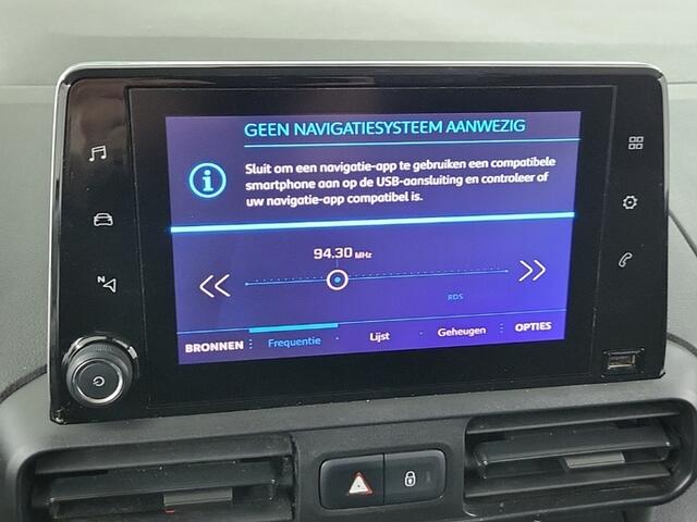 Peugeot PARTNER 1.5 BlueHDI Premium (102 PK) 1-Eig. & Dealer-Onderh. BOVAG-Garantie. NL-Auto. Navigatie/Apple-Carplay/Android-Auto, Cruisecontrol, Parkeersensoren, Hill-Hold, Airco
