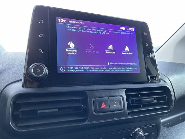 Peugeot PARTNER 1.5 BlueHDI E6 102pk Premium BPM Vrij! Lease ¤210 p/m, Airco, Carplay/Android, PDC, Cruise controle, onderhoudshistorie aanwezig