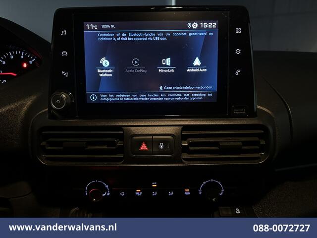 Peugeot PARTNER 1.5 BlueHDI L1H1 Euro6 Airco | Apple Carplay | Android Auto | Cruisecontrol | Trekhaak Parkeersensoren