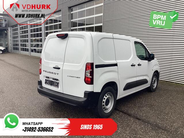 Peugeot PARTNER e-Partner 50 kWh 336 km WLTP Snellader/ Warmtepomp/ Adapt.Cruise/ Virtual Cockpit/ Stuurverw./ Carplay/ 360 Camera/ Standkachel/ Climate/ PDC
