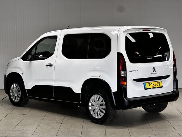 Peugeot PARTNER Rifter 1.5 BlueHDI Allure/ Zij-Schuifdeur Rechts/ Extra getint glas/ Lane-Assist./ Airco/ Cruise/ Elek. pakket/ Isofix/ Bluetooth/ Dakspoiler/ Dagrijverl.