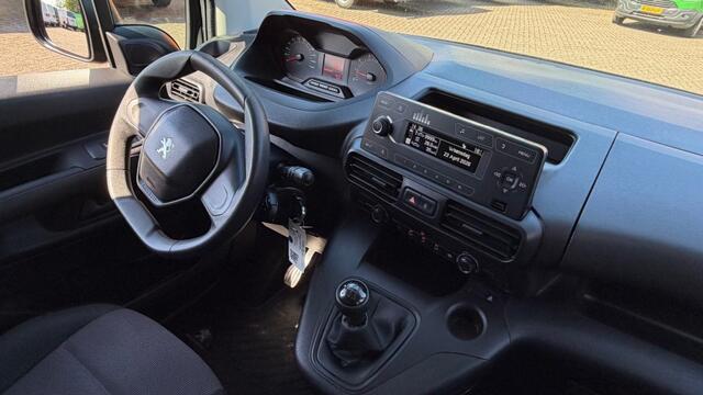 Peugeot PARTNER 1.5 BLEUHDI 56KW 76PK EURO 6 AIRCO/ PARKEERSENSOREN/ ELEC PAKKET/ SCHUIFDEUR/ 100% DEALERONDERHOUDEN