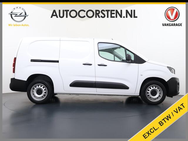 Peugeot PARTNER 1.5HDI 102PK Lang 3D-Navi Airco Apple Carplay Android Auto Cruise Control Pdc Premium Bluetooth DAB Tussenwand Schuifdeur Achterdeuren Euro 6 1e Eigenaar Dealeronderhouden Origineel Nederlandse Auto