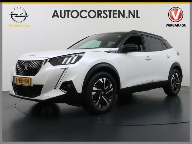 Peugeot e-2008 EV50kWh Panorama-Schuif/kanteldak Allure 3D-Virtual Cockpit Apple Carplay/Android Auto Navi Ecc Cruise Control Pdc 1/2 Leer Draadloos GSM laden Led Regen-Lichtsensor DAB Verkeersbord detectie Zeer compleet! 45.000 nieuw!