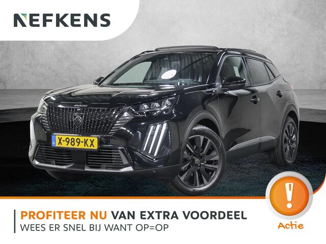 Peugeot e-2008 EV GT 54 kWh 156PK | 1ste eigenaar | 3 FASE | AppleCarplay/Android Auto | Schuifkanteldak | Alcantara/LEER | 18"LMV | AUTOMAAT | Keyless | Adaptive Cruise Control | Climate Control | 360'Camera | FULL LED | Sfeerverlichting | Isofix | Privacy Glass |