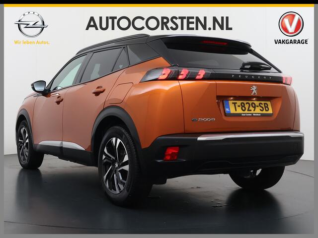 Peugeot e-2008 EV Allure 50kWh SOH 97% Two Tone 3D-Navi Stoelverwarming Apple Carplay Android Auto Ecc Cruise Control Regen-Lichtsensor Privacy Glas Keyless Connected-Apps DAB Bluetooth Led Lane Assist Isofix Dealeronderhouden 1e Eigenaar Origineel Nederlandse Auto