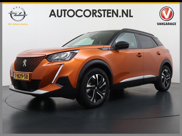 Peugeot e-2008 EV Allure 50kWh SOH 97% Two Tone 3D-Navi Stoelverwarming Apple Carplay Android Auto Ecc Cruise Control Regen-Lichtsensor Privacy Glas Keyless Connected-Apps DAB Bluetooth Led Lane Assist Isofix Dealeronderhouden 1e Eigenaar Origineel Nederlandse Auto