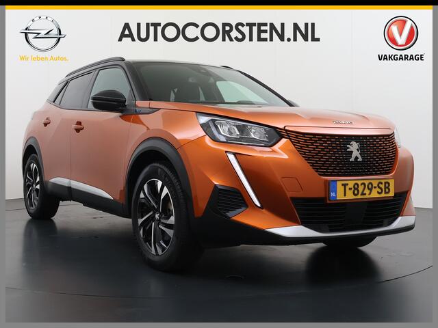 Peugeot e-2008 EV Allure 50kWh SOH 97% Two Tone 3D-Navi Stoelverwarming Apple Carplay Android Auto Ecc Cruise Control Regen-Lichtsensor Privacy Glas Keyless Connected-Apps DAB Bluetooth Led Lane Assist Isofix Dealeronderhouden 1e Eigenaar Origineel Nederlandse Auto