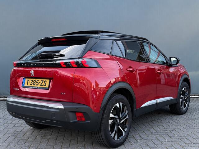 Peugeot e-2008 BWJ 2023 EV GT 136 PK 50 kWh PANO DAK | KEYLESS | STOELVERW. | HALF LEDER | CAMERA | NAVI | CLIMA | CRUISE | LMV | PDC