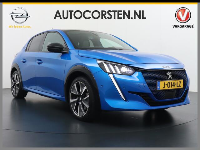 Peugeot e-208 EV GT 350 50kWh Panormadak Adap.Cruise 360°Camera Navi Ecc Stoelverwarming Apple Carplay Android Auto DAB+ Lane Assist Keyless Led Pdc 1e Eigenaar Origineel Nederlandse Auto