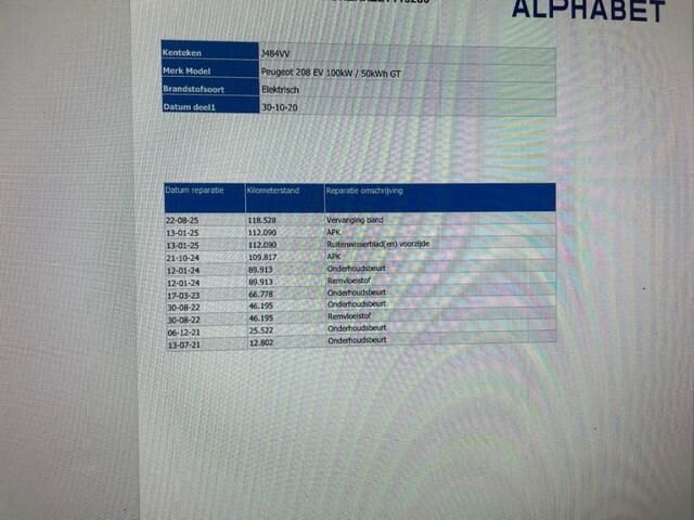 Peugeot e-208 GT 350 50 KWH - Panorama, Carplay, Digitaal Cockpit, Camera, Stoelverw.