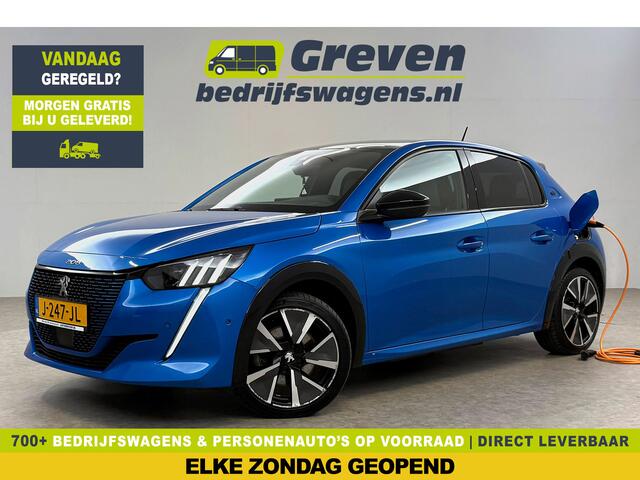 Peugeot e-208 EV GT 350 50 kWh | SOH 91% | Snelladen | Pano | 360° | Virtual | Sfeerverl. | Carplay | Stoelverw. | Keyless | NAP
