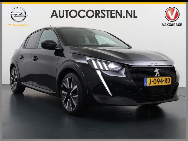 Peugeot e-208 EV GT-line 350 50kWh Pano-dak 360°Camera Leder/Alcantara Adaptive-Cruise Apple Carplay Android Auto Navi Ecc Pdc-a+v SOH 89% Stoelverwarming Led Lmv 17" Regen-Lichtsensor Privacy Glas Keyless DAB+ 1e Eigenaar Origineel Nederlandse Auto Dealeronderhouden B