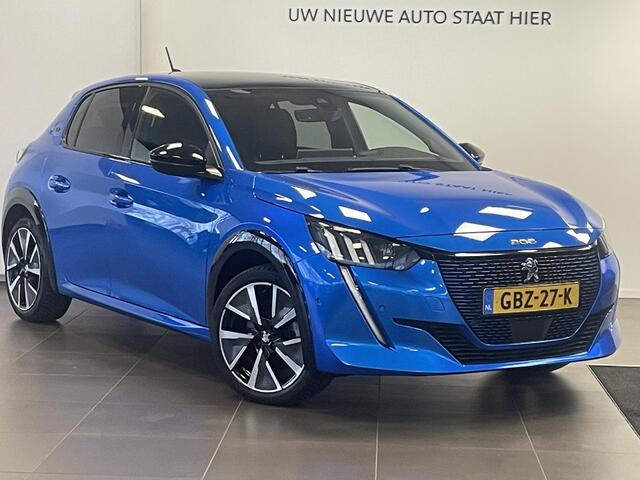 Peugeot e-208 GT EV 3-FASEN 50kWh 136pk | PANODAK | STOELVERW. | DODEHOEKBEW. | WARMTEPOMP | CAMERA | NAVI | DAB+ | CLIMA | CRUISE