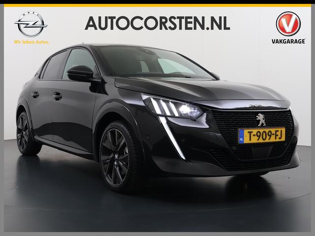 Peugeot e-208 EV GT350 SOH 98% Panoramadak Virtual Cockpit 360°Camera Keyless 3D-Navi Ecc Apple Carplay Android Auto Pdc Sensor dodehoek Regen-Lichtsensor Cruise Control Lmv Privacy Glas Isofix Led DAB Bluetooth 1e Eigenaar Dealeronderhouden Origineel Nederlandse Auto