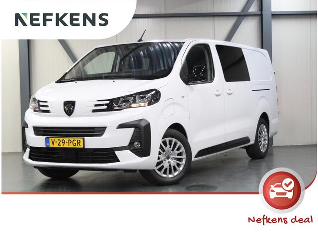 Peugeot e-Expert EV L3 DC 50 kWh | VOORRAAD| Dubbelle cabine | Navigatie | stuur en stoelverwarming | Hout afwerking laadruimte |