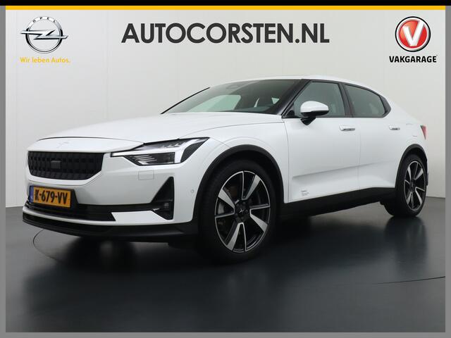 Polestar 2 AUT. 408 pk Long Range Dual Motor SOH 97,5% 78kWh Panorama-Dak Harman&Kardon® Electr.Stoelen Verwarmd+Achterbank+Stuur Adaptive-Cruise Carplay Android 360°Camera 19"Lmv Led-Adaptief WiFi PDC Park-Assist System-Home-Link Elektr.A.Klep Google Maps ECC Apps