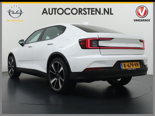 Polestar 2 AUT. 408 pk Long Range Dual Motor SOH 97,5% 78kWh Panorama-Dak Harman&Kardon® Electr.Stoelen Verwarmd+Achterbank+Stuur Adaptive-Cruise Carplay Android 360°Camera 19"Lmv Led-Adaptief WiFi PDC Park-Assist System-Home-Link Elektr.A.Klep Google Maps ECC Apps
