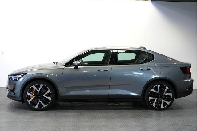 Polestar 2 Long Range Dual Motor Performance Plus 82 kWh WARMTEPOMP + PIXEL LED + PANORAMADAK + HARMAN/KARDON + PILOT ASSIST + NAPPALEDER + STOELVERWARMING&-VENTILATIE + 360 CAMERA + ADAPT.CRUISE + NAVI GOOGLE LIVE + BREMBO REMMEN + STUURVERWARMING + 20" LM-VELGEN!