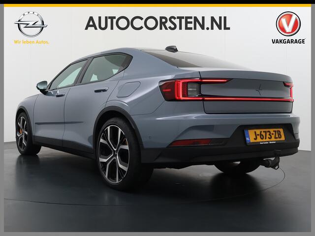 Polestar 2 PERFORMANCE Long Range Dual Motor AWD Launch Edition 78kWh Trekhaak Adap.Cruise Pano-Dak Harman&Kardon®-Audio Navi Ecc Apple Carplay Android Auto 360°Camera SOH 91% 4WD Stuur-Stoel-Achterbankverwarming Elek.Achterklep Privacy Glas Lmv 20" Led Dodehoekdete