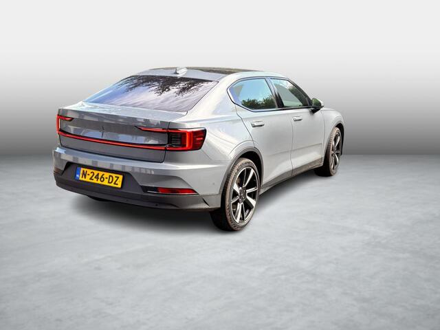 Polestar 2 Long Range Single Motor 78 kWh | Warmtepomp | Panoramadak | Elektrisch Verstelbare Voorstoelen | 360 Graden Camera | Cruise Control Adaptief | BLIS | Keyless Entry | Stoelverwarming voor en achter | Lichtmetalen Velgen 20 inch | Plus Pack | Pilot Pack