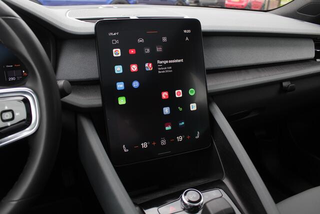 Polestar 2 Long Range Single Motor 78 kWh / SoH 94,4% / 360Camera / CarPlay / Keyless / 19'' / Stoelverwarming / Virtual / Dodehoek / DAB / Cruise Control Adaptief