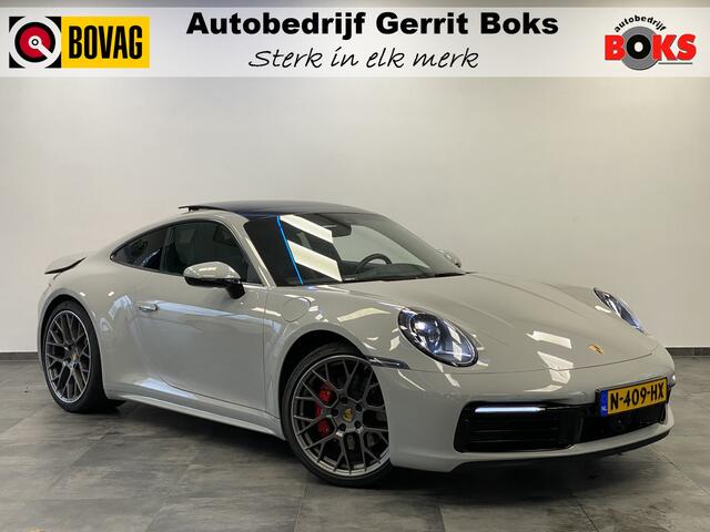 Porsche 911 3.0 Carrera 4 S Sport chrono Bose Dealer onderhouden Kreide Grau Panoramadak ACC 450PK!