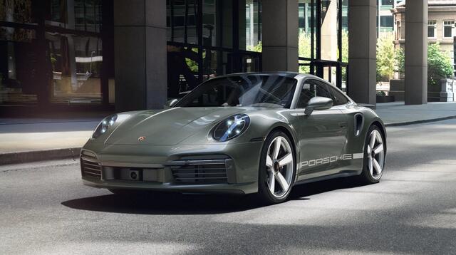 Porsche 911 3.8 Turbo 50 Years, Heritage Design, 21", pano, Burmester, schuifdak, alcantara, memory, keyless, ACC, NP404k