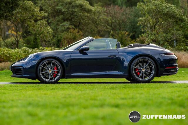 Porsche 911 Cabrio 3.0 Carrera 4S Bose Chrono achterasbesturing Nachtblauw stoelventilatie adapt Cruise