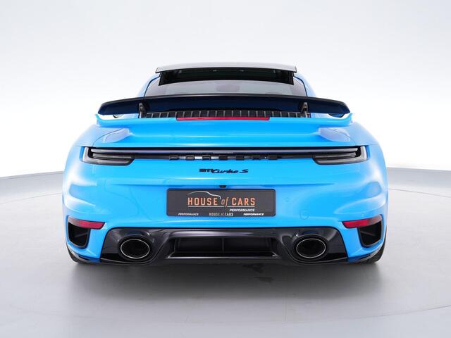 Porsche 911 Turbo S 3.8 650pk |dealer onderhouden|Aero-pakket|wrap|lift|Burmester|sport-chrono|PDCC|sportuitlaat|360|panoramadak|memory|18-voudig|stoelverwarming & verkoeling|