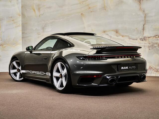 Porsche 911 Coupé 3.8 Turbo 50 Years, Heritage Design, 21", pano, Burmester, schuifdak, alcantara, memory, keyless, ACC, NP404k